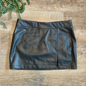 American Eagle Outfitters Black “Leather”Mini Skirt